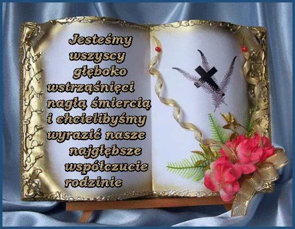 Książka i złote kondolencje